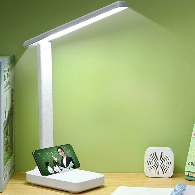 

1pcs Foldable LED Desk Lamp for Home and Office White Foldable Table Lamp Adjustable LED Desk Lamp with Foldable Arm Table Lamps