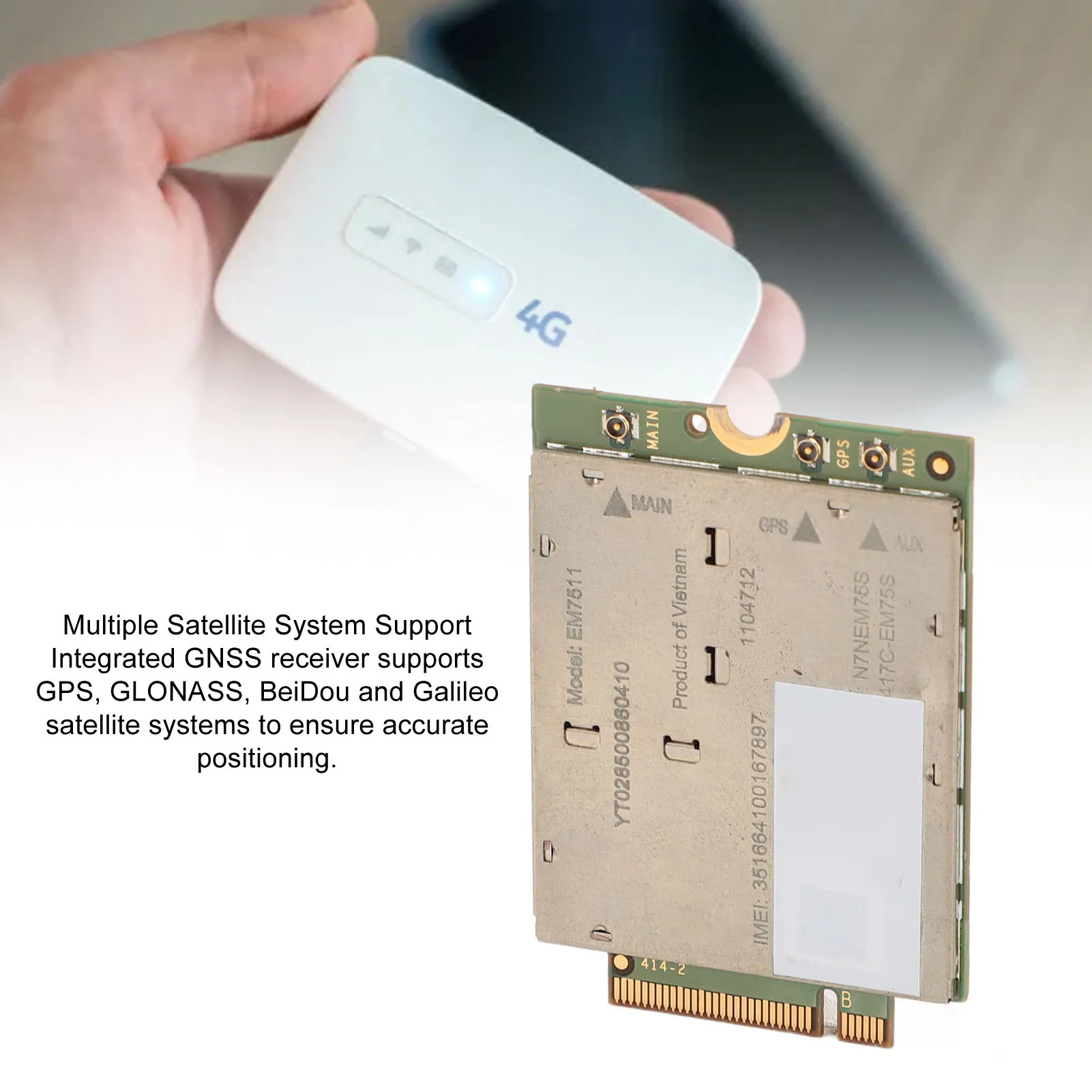 4G Module for Wireless EM7511 1104712 600Mbps Download 150Mbps Upload 4G LTE Module for Laptop with NGFF M.2 Interface
