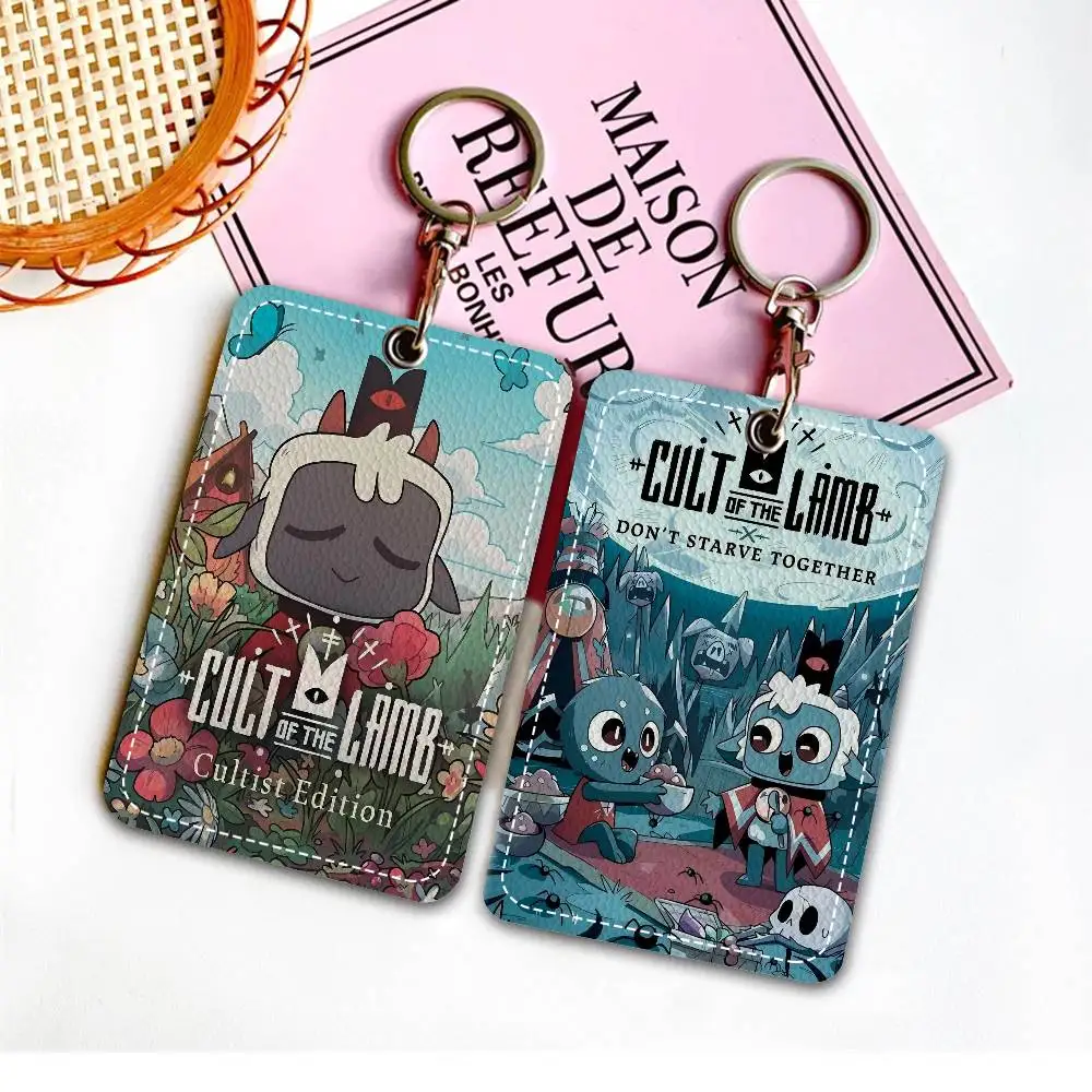 C-Cult O-Of T-The L-Lamb V-Video Game Personalised Holder Suitable for Bank card Bus Card Wallet Card Case Badge Holder Keychain