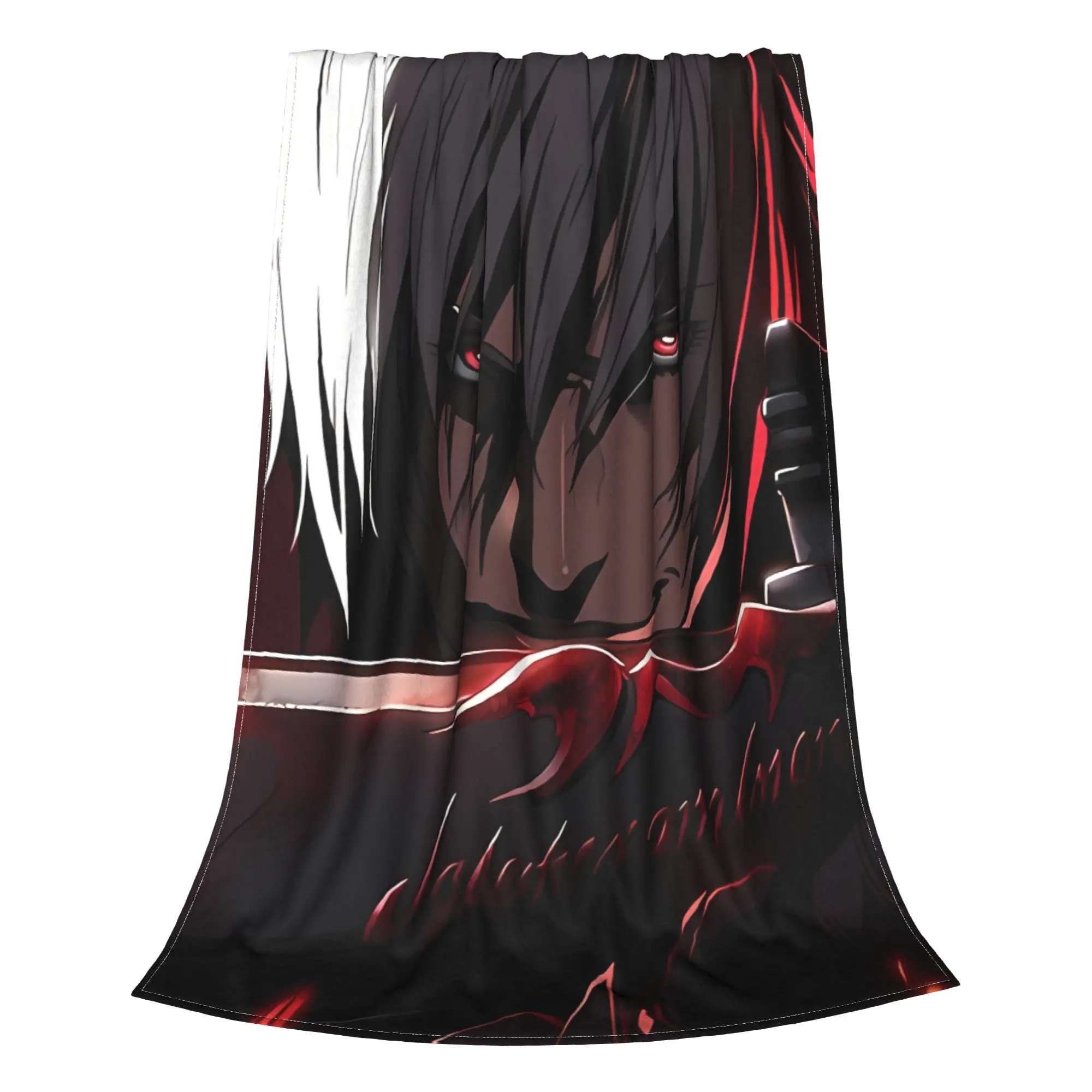 1PC Home Cutecore White Haired Swordsman D-Devil May Cry Blanket Super Cosy Plush Home Living Room Sofa Halloween