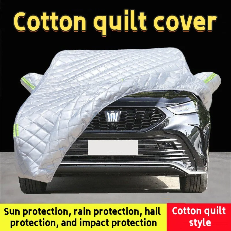 

Универсальный чехол для автомобиля: защита от града/снега, утолщенный хлопковый, водонепроницаемый, солнцезащитный, для наружного применения