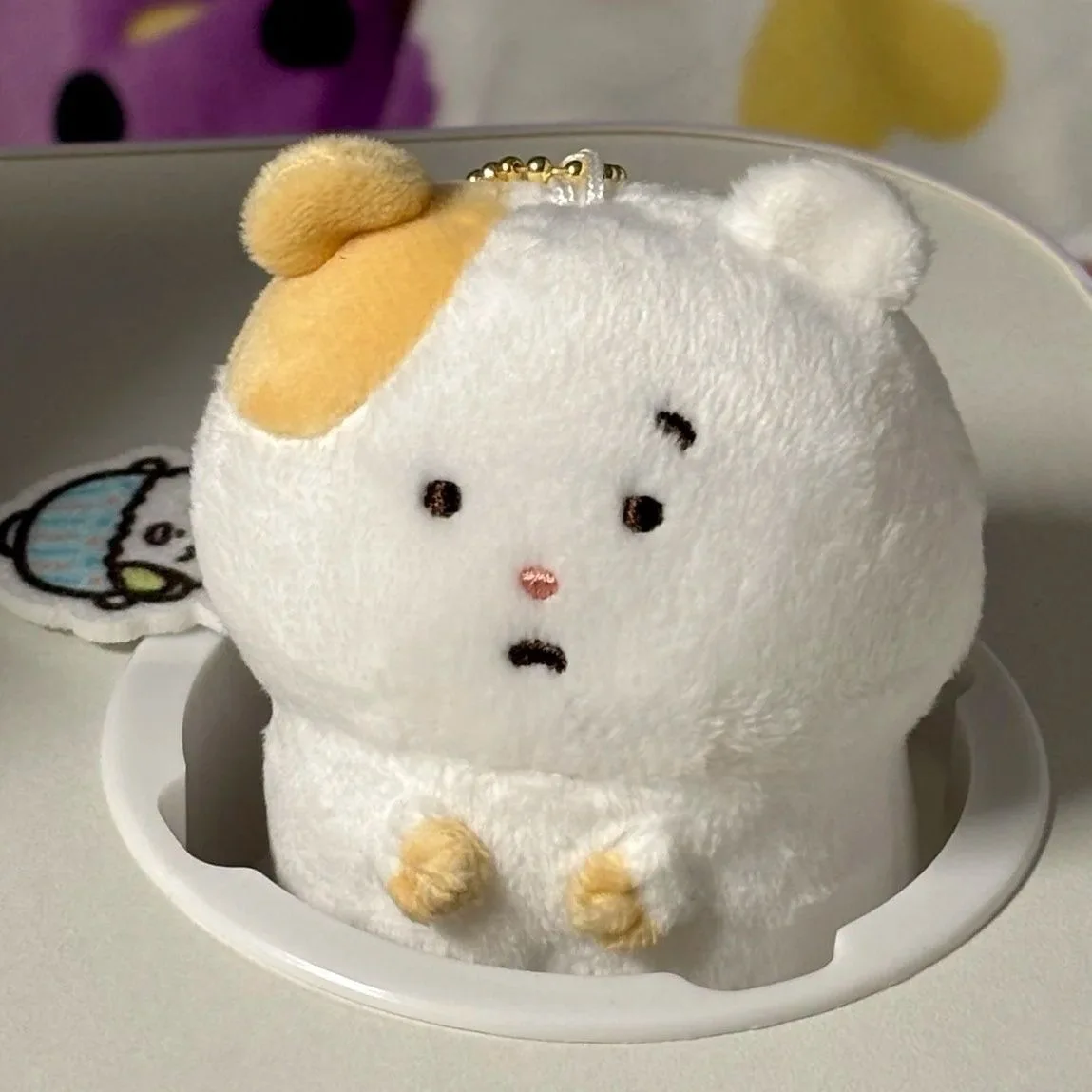 Kawai Serie di orsi rilassati Sbagliato Piccolo criceto Peluche Ciondolo per bambola Accessori per borse Regalo di compleanno per topo carino