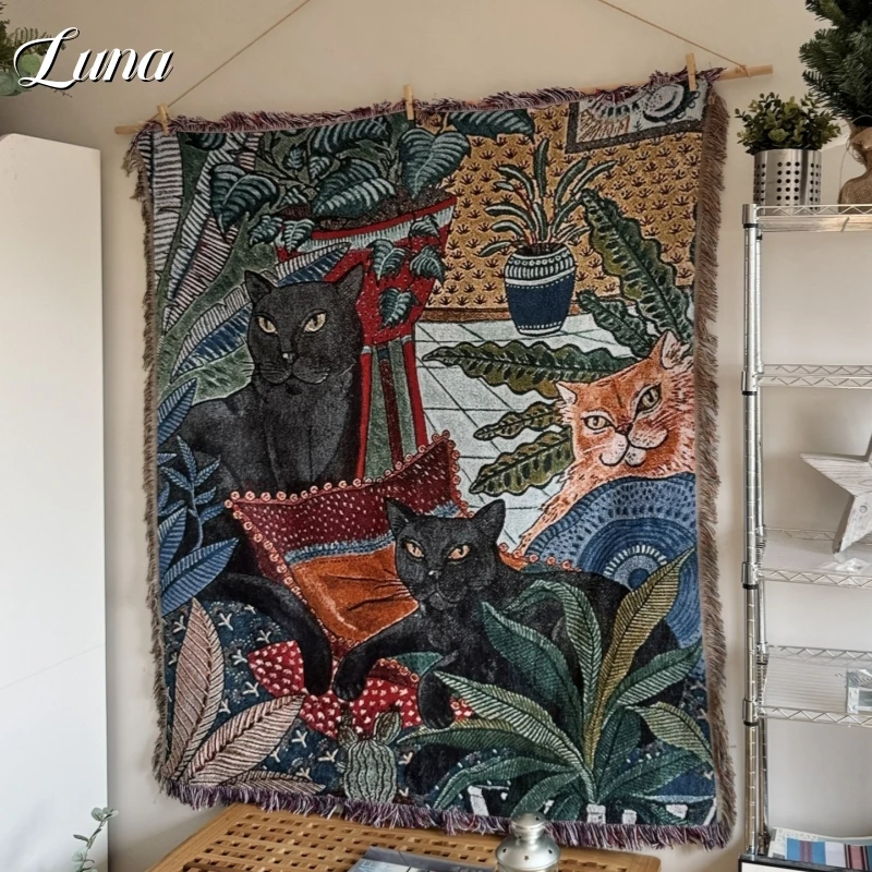 couverture-de-pique-nique-chat-noir-artistique-tapis-de-camping-en-plein-air-tapisserie-de-canape-de-style-retro-de-dessin-anime-decoration-de-la-maison-couvertures-tissees-pour-lits