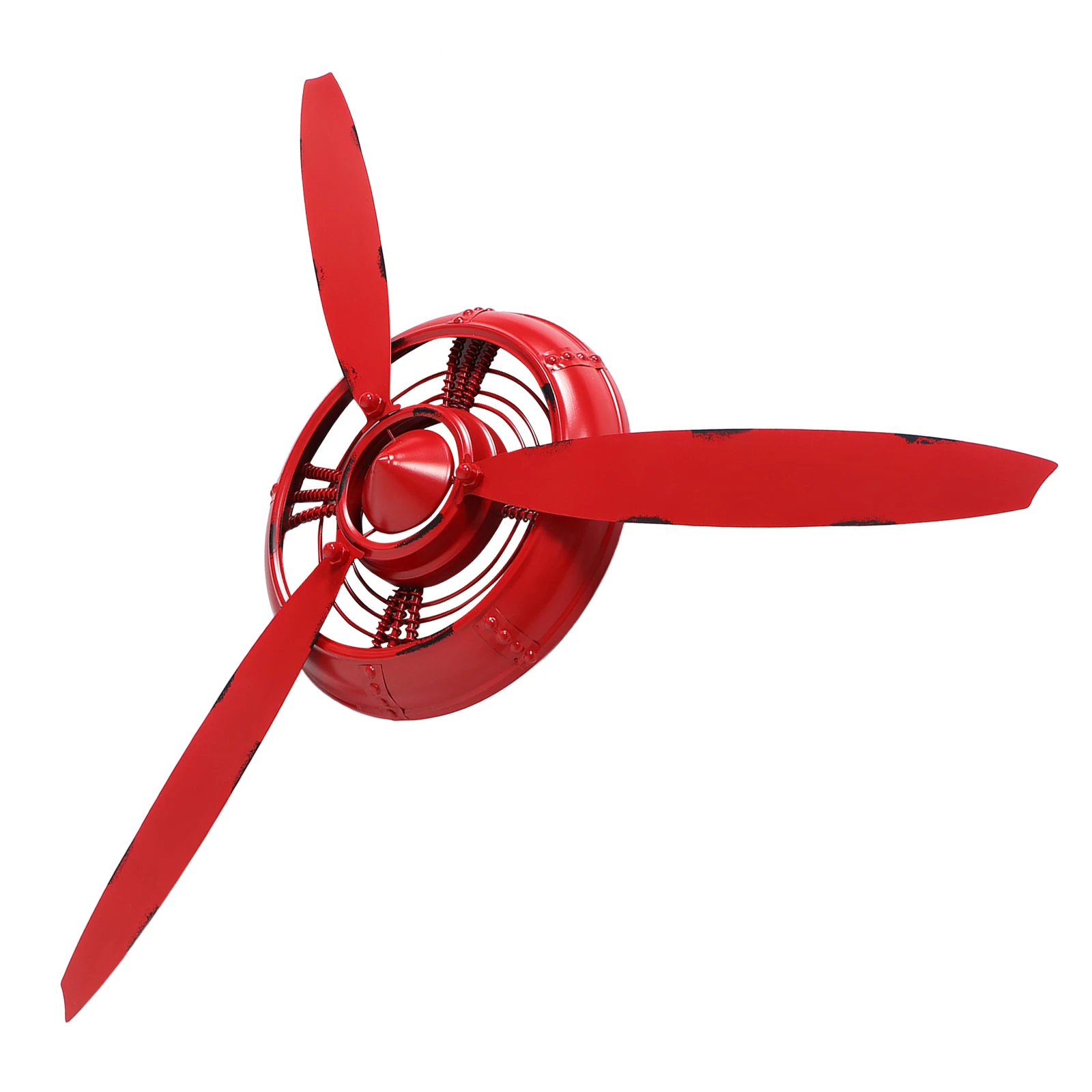 

Retro Airplane Head Wall Decoration Iron Vintage Decor Unique Design Stylish Office Adornment Propeller