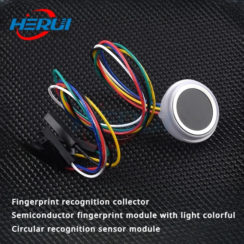 

Fingerprint recognition collector Semiconductor fingerprint module with light colorful Circular recognition sensor module