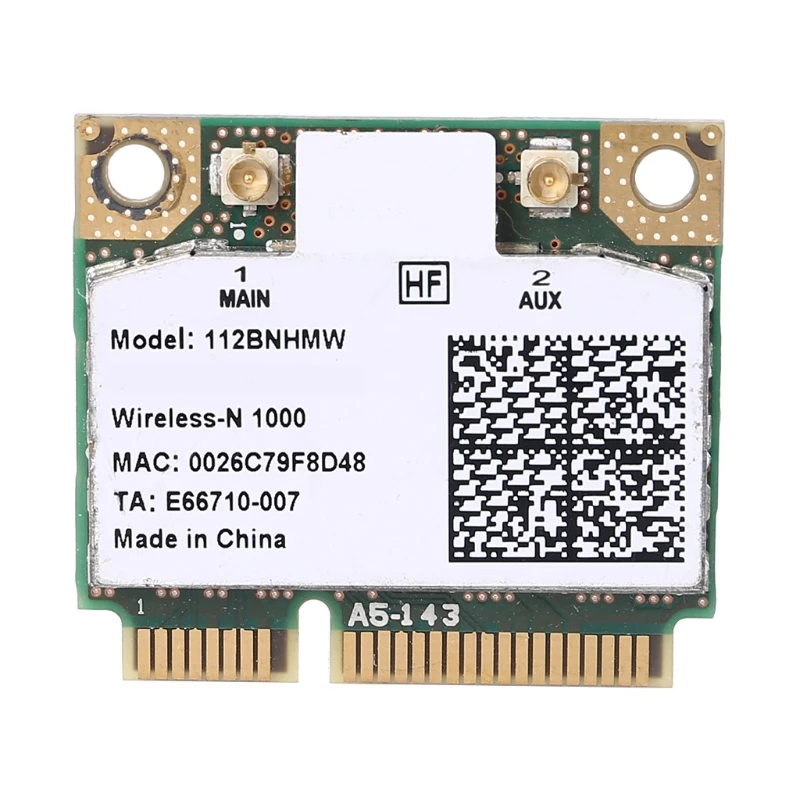 For Centrino Wireless-N 1000 Wifi Link1000 802.11 b 112BNHMW 300Mbps Half Mini Pci-e Wireless Card Drop shipping