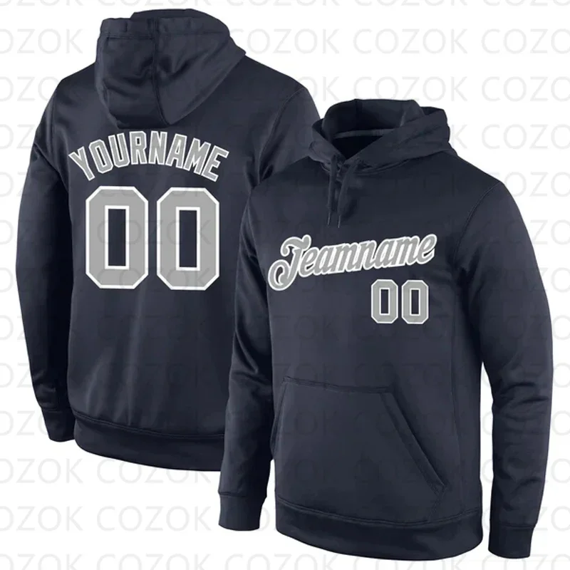 

Customized Hoodies Black Gray Color Jersey 3D Printed Unisex Pullovers Hoodie Casual Sweatshirts