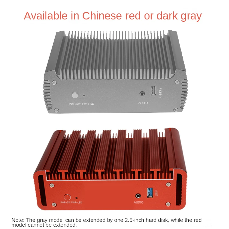 AMD Ryzen™ R7 4700U Dual Ethernet Industrial Control Game 4K Fanless Windows 11 Mini PC Host Support HDD Gaming Computer