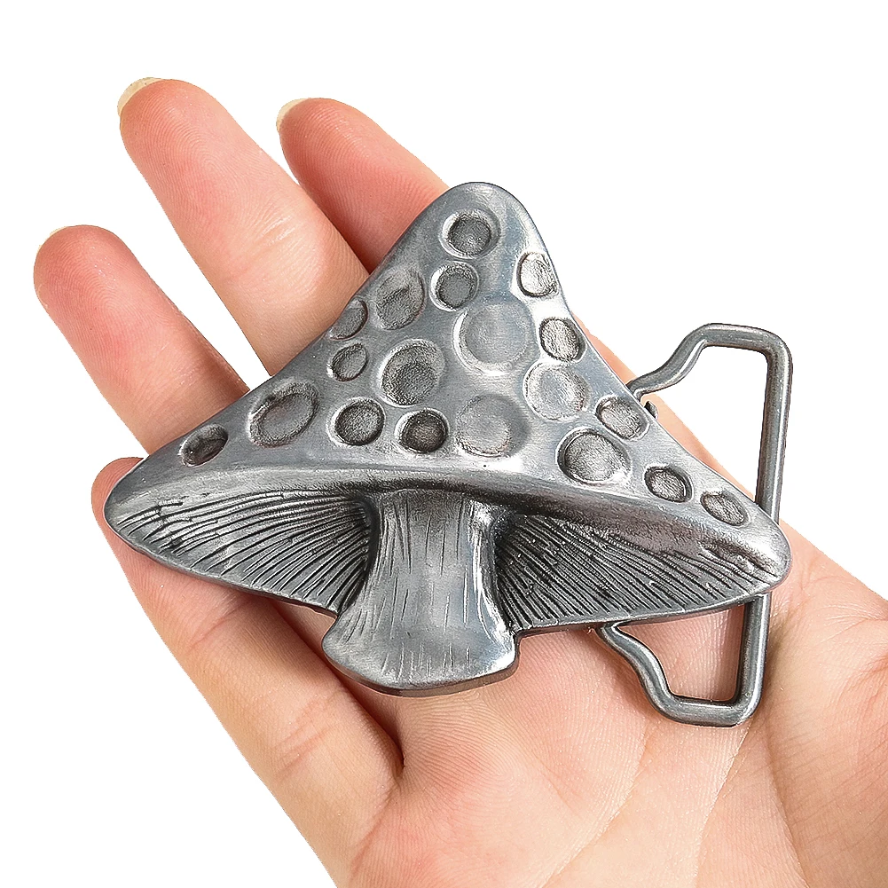 

3D-пряжка для ремня в форме гриба, уникальная застежка, аксессуар для джинсов, забавный дизайн с естественными мотивами дикой природы и грибов