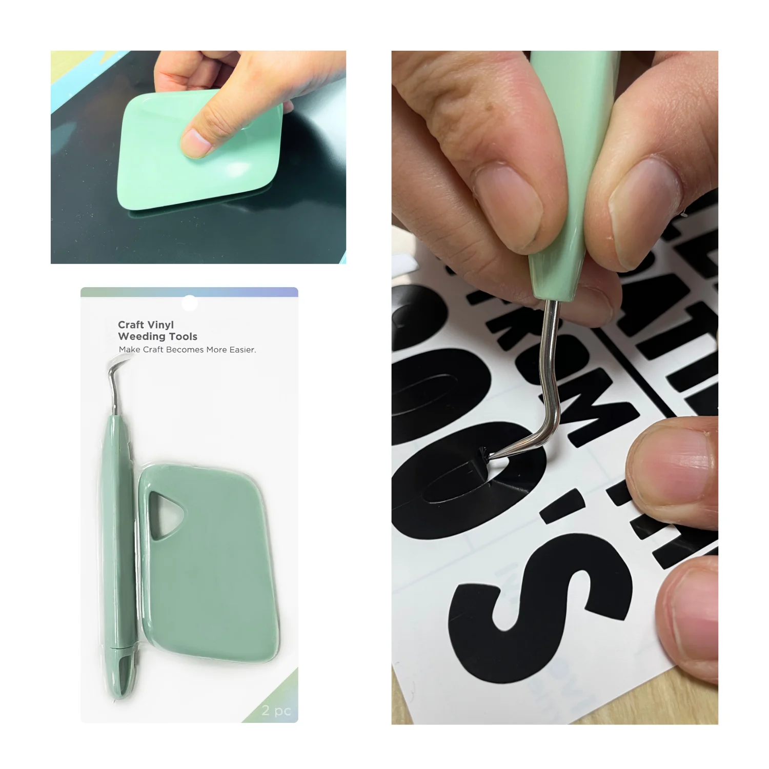 مجموعة أدوات إزالة الأعشاب الضارة من الفينيل، مجموعة أدوات أساسية للكريكت والصور الظلية، فينيل سيسر وأوركال - ملحقات أساسية للفينيل