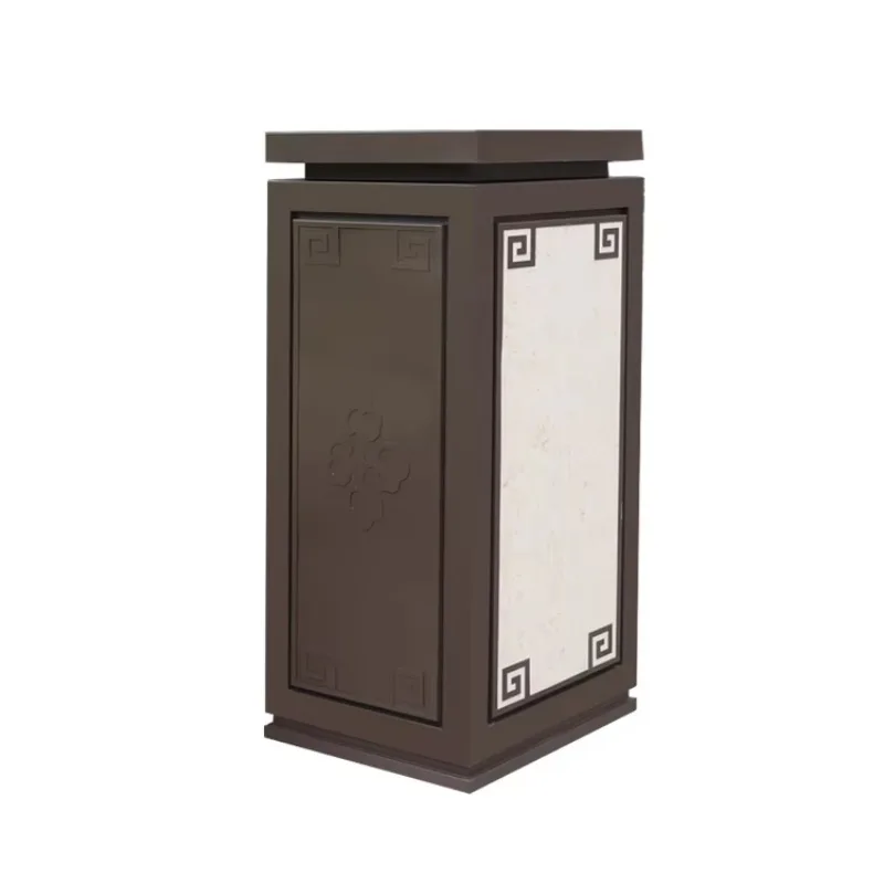 

Chinese New Style Marble Trash Can Popular Square Galvanized Steel Storage Bucket for Indoor and Outdoor Use Garbage Bin