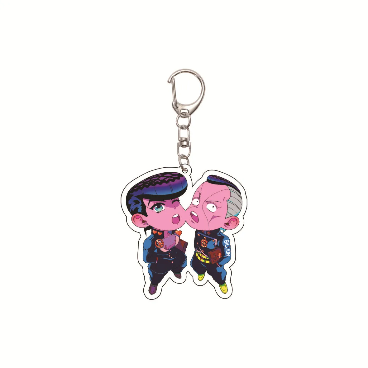 55MM Anime JoJo's Bizarre Adventure Keychain Higashikata Josuke