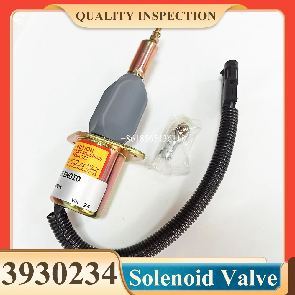 

3930233 3928161 3930234 3964624 Flameout Solenoid Valve 12V 24V for Excavator 6CT8.3