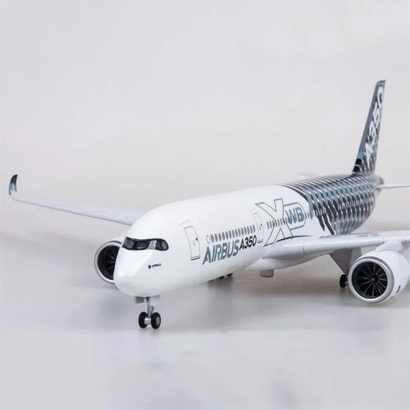 For Collection 47CM 1/142 Scale Airplane Airbus A350 Prototype XWB Airline Plane Model W Light Wheel Diecast Plastic Resin Plane