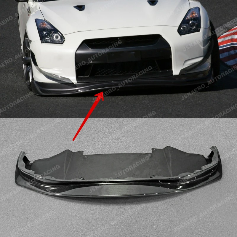 For Nissan GTR (Pre-Facelift)09-11 R35 Front Bumper Lip w/Undertray Carbon Fiber car BodyKits