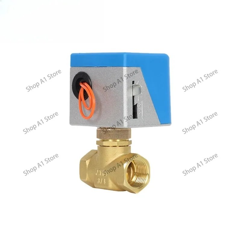 Central air conditioning electric two-way DN20 all-copper two-way solenoid universal fan coil