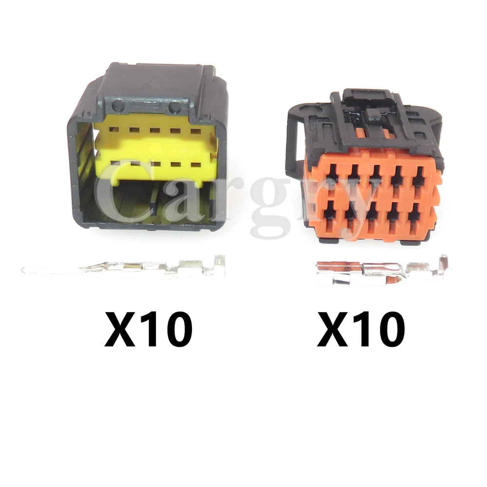1 Set 10P 988231011 988161011 AC Assembly Car Wiring Unsealed Socket Auto Connector For Chevrolet Peugeot 98823-1011 98816-1011