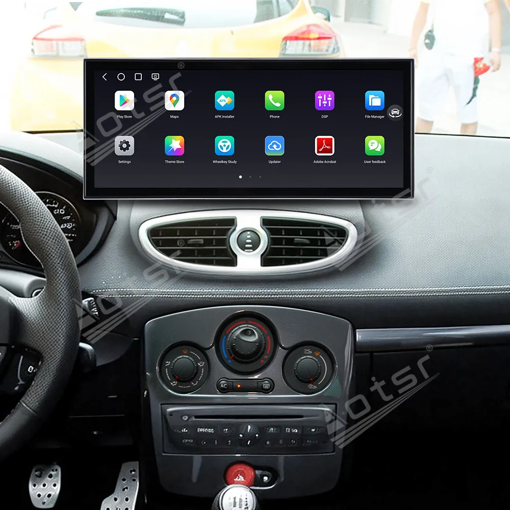 15.8 Inch In-Dash Touch Screen Car Radio GPS Navigation Stereo For Renault Clio III 2005-2014 Multimedia CarPlay Android Auto 4G