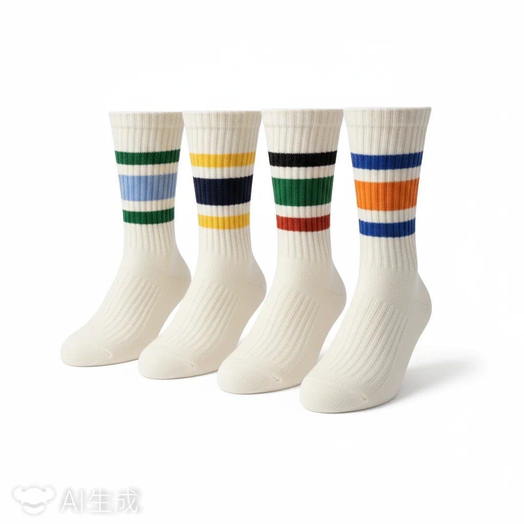 

2 пары нейтральных контрастных полосатых носков, дышащие и теплые осенние и зимние носки, спортивный стиль Ins