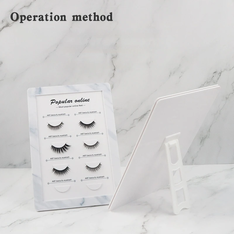 False Eyelash Display Board Lash Holder For Eyelash Extension Fake Eyelash Display Rack Eyelashes Try on Effect Exhibit Tools