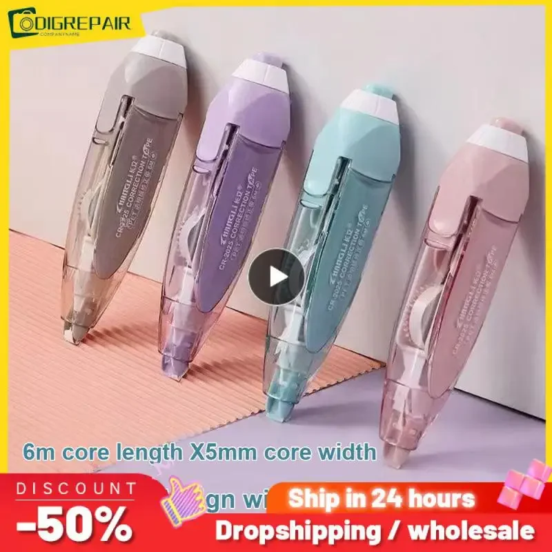 Morandi Farbkorrektur Kawaii White Out Korrekturband Niedliches koreanisches Briefpapier Austauschbarer Kern Schulbürobedarf