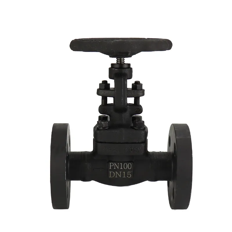 

304 Stainless Steel Globe Valve Forged Carbon Steel ASTM A105 Integral Forged Flange 1/2inch DN50 600# Globe Valves