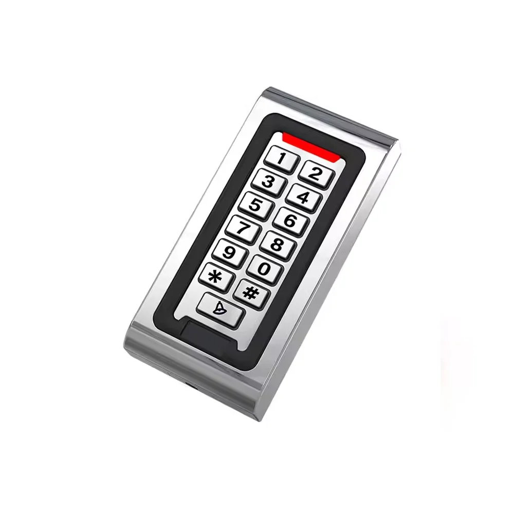 Metal Keypad RFID Access Control Reader: 125KHz Wiegand, LED Backlight – 2000-User Standalone System for Door Locks