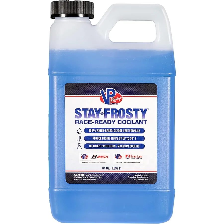 

VP Racing Fuels 2301 Stay Frosty Готовая охлаждающая жидкость с 100 формулами на водной основе, 64 унции, 4 упаковки высокопроизводительного охлаждения Solu