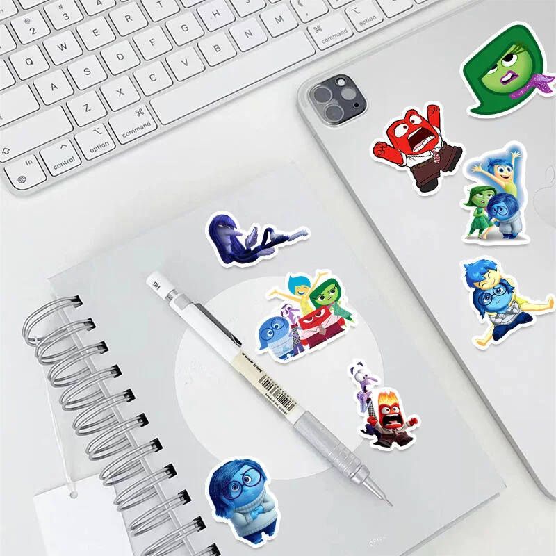 50PCS Disney Movie Inside Out Stickers Cartoon Graffiti Decoration Skateboard Laptop Notebook Luggage Waterproof Decal Toy