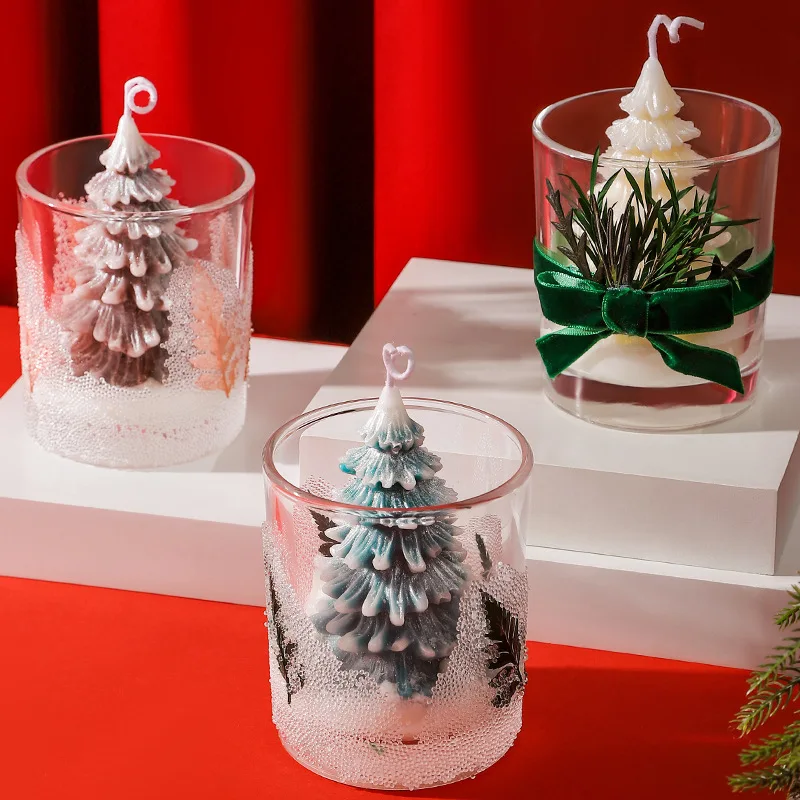 Christmas Tree Aroma Candle Christmas Decoration Scented Candle Holiday Party Gift Creative Home Decoration