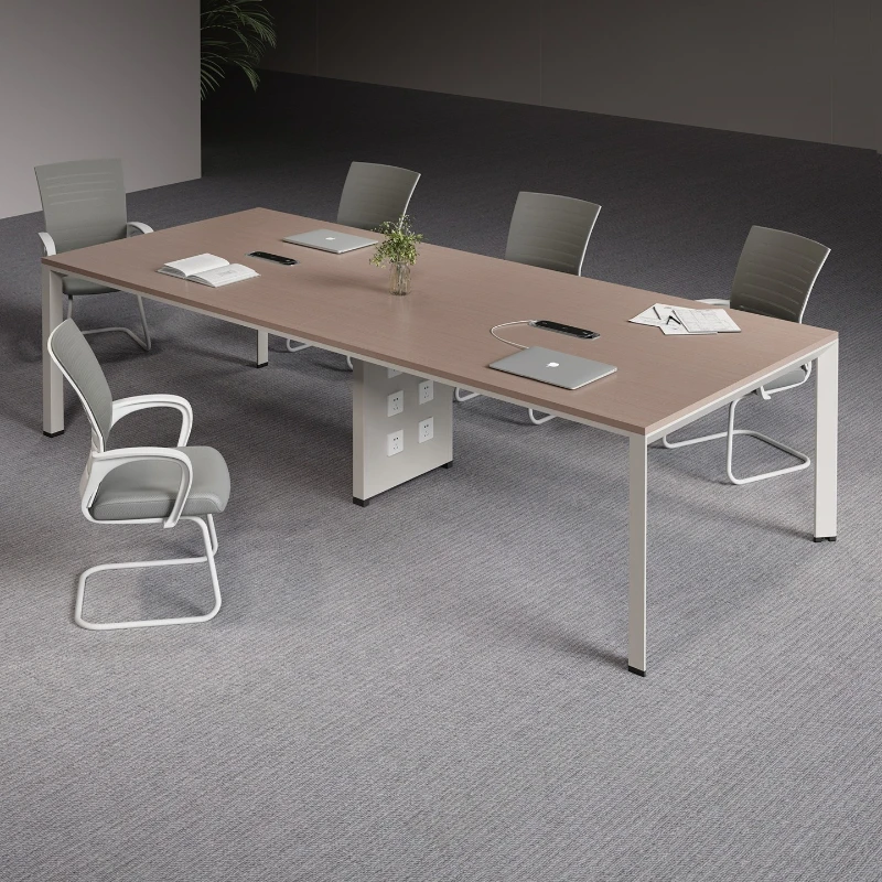 

Conference table Long Simple modern large conference room Training table Long and chair combination Office