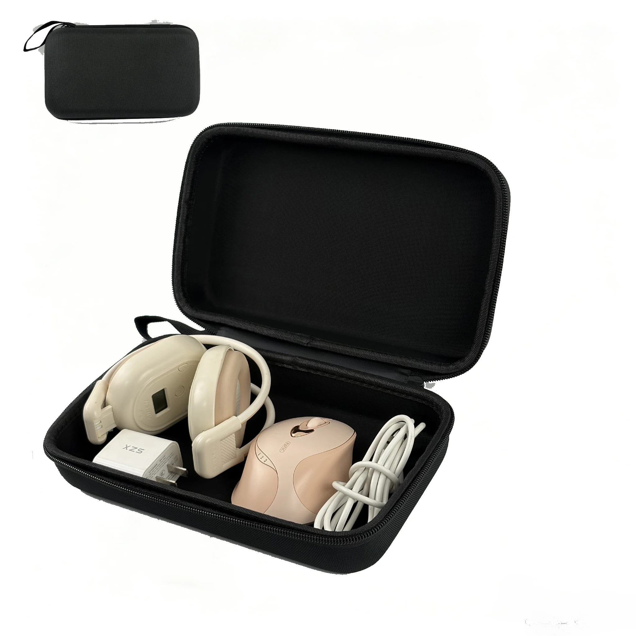 Headphone Case Hard - EVA Sert Kabuklu Elektronik Aksesuar Saklama