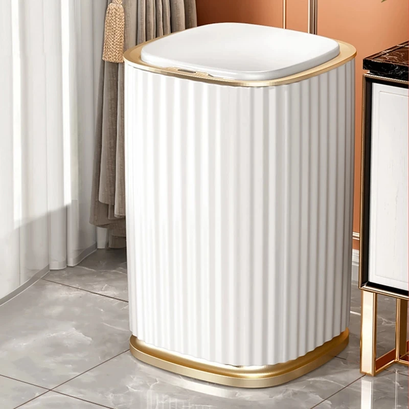 

12L Smart Sensor Trash Can Large Capacity Toilet Bin Bathroom Kitchen Trash Can Automatic Induction Waterproof Garbage with Lid