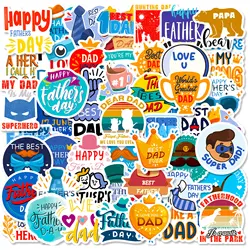 10/25/50pcs Father's Day Words Graffiti Stickers for DIY Envelope Gift Decor Suitcase Water Bottle Phone Laptop Scrapbooking