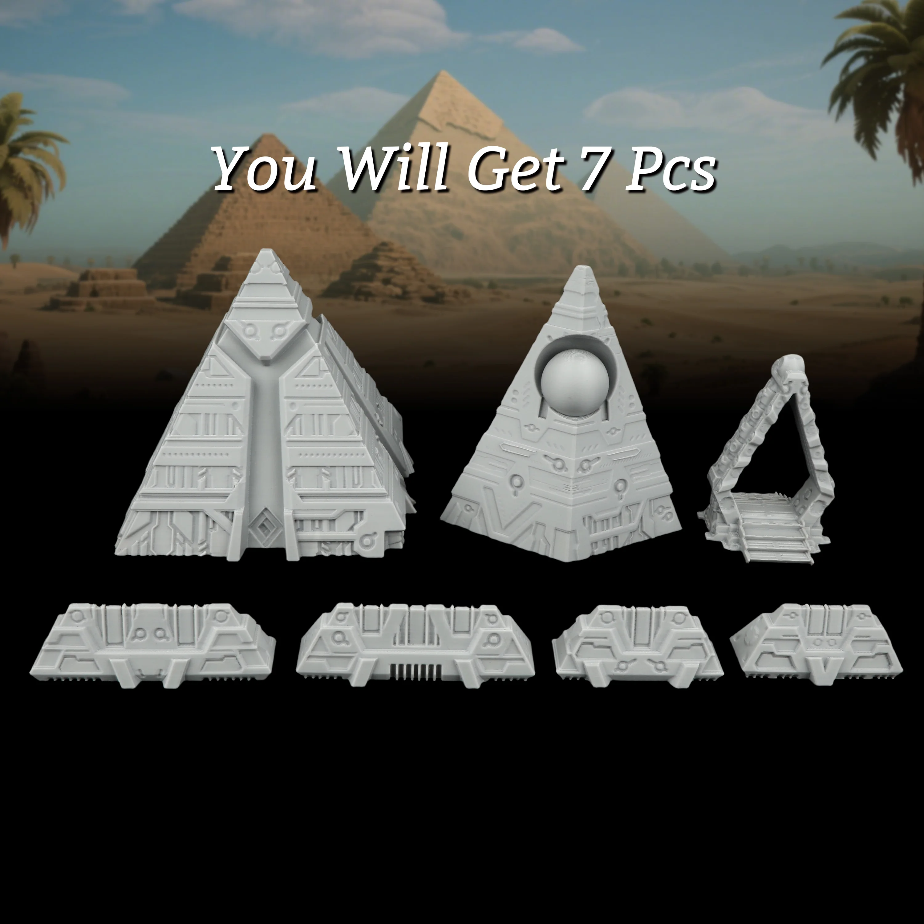 Sci-Fi Terrain Scene Miniature - Miniature Terrain Set ulasan dan harga