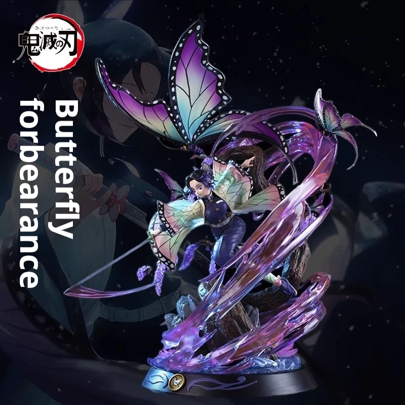 

Authentic Ghost Slayer Blade Peripheral Simulation Butterfly Insect Enduring Pillar Figurine Anime Character Ornament Gk Model