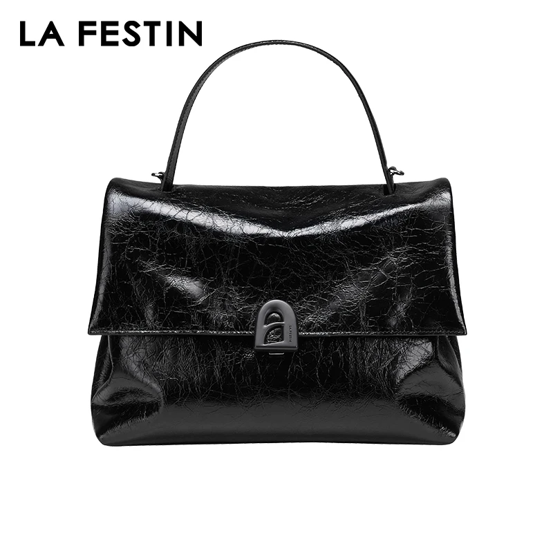 LA FESTIN 2024 New Leather Bag Large Capacity Bags Shoulder Crossbody Bag Women\'s bag Fashion Designer Tote Bags