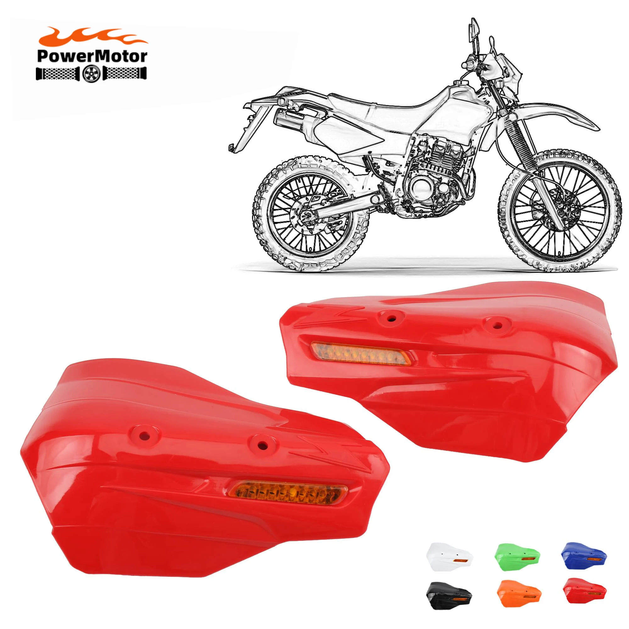 Motorrad Handschutz mit Blinker Lenkerschutz für KTM Honda Suzuki Yamaha Universal Motocross Dirt Bike Enduro