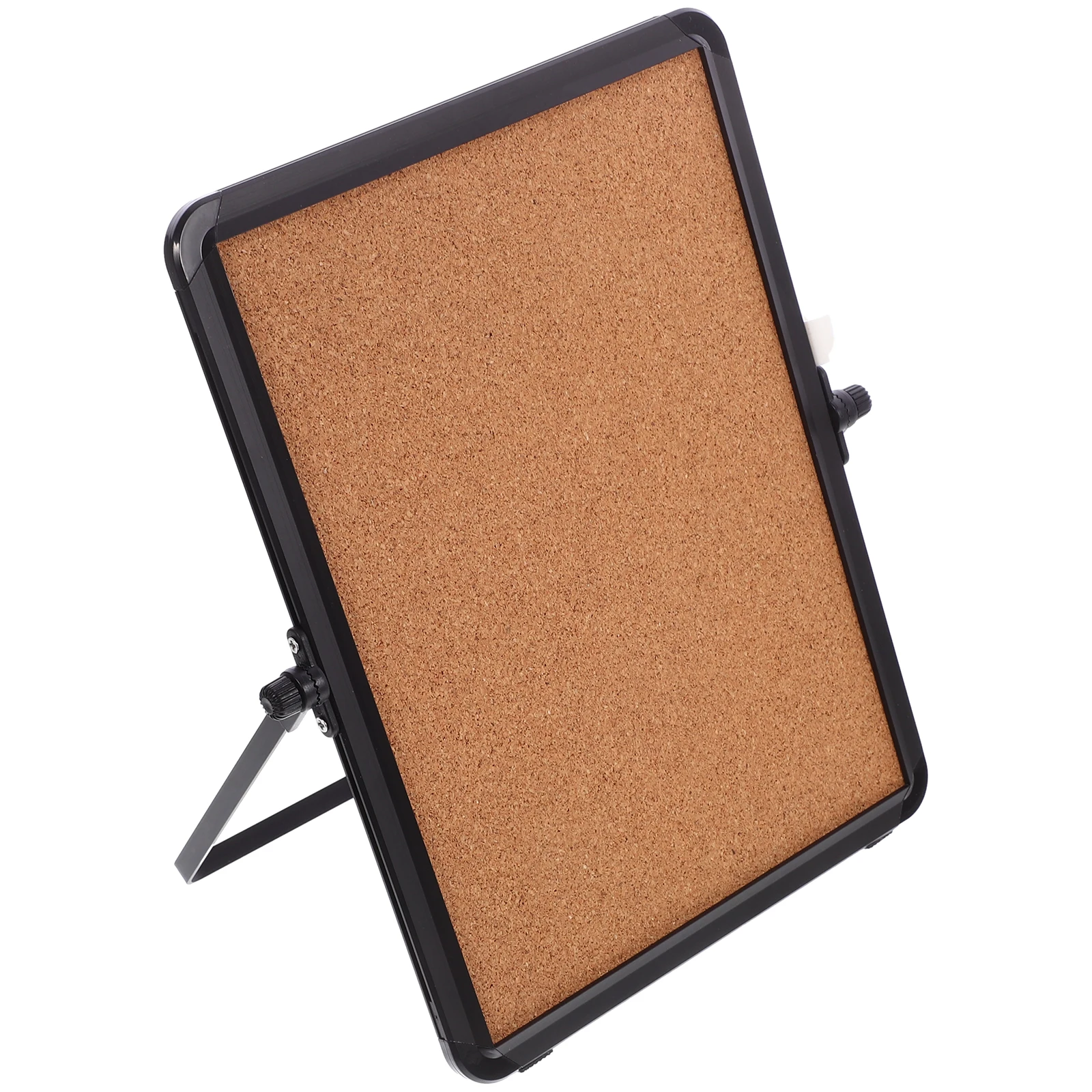 Modern Cork Bulletin Degree Rotatable Desktop Decor Office Memo Board for Notes Photos Display Push Desktop Decor