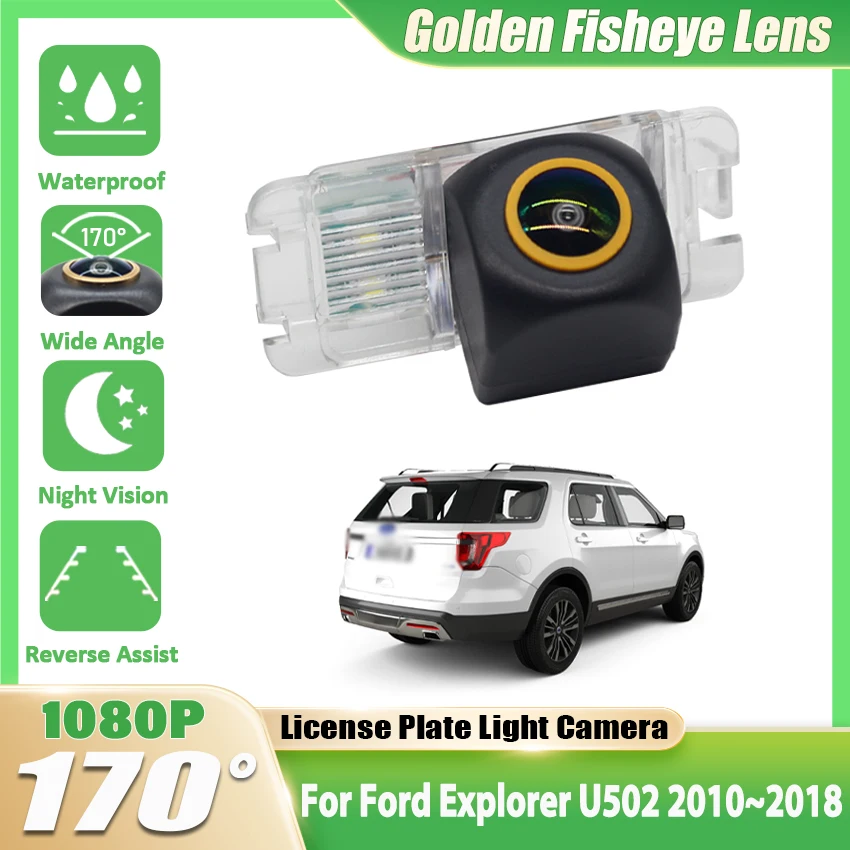 Car Rear View Camera For Ford Explorer U502 2010 2011 2012 2013 2014 2015 2016 2017 2018 170° CCD HD Night Vision Reverse Camera