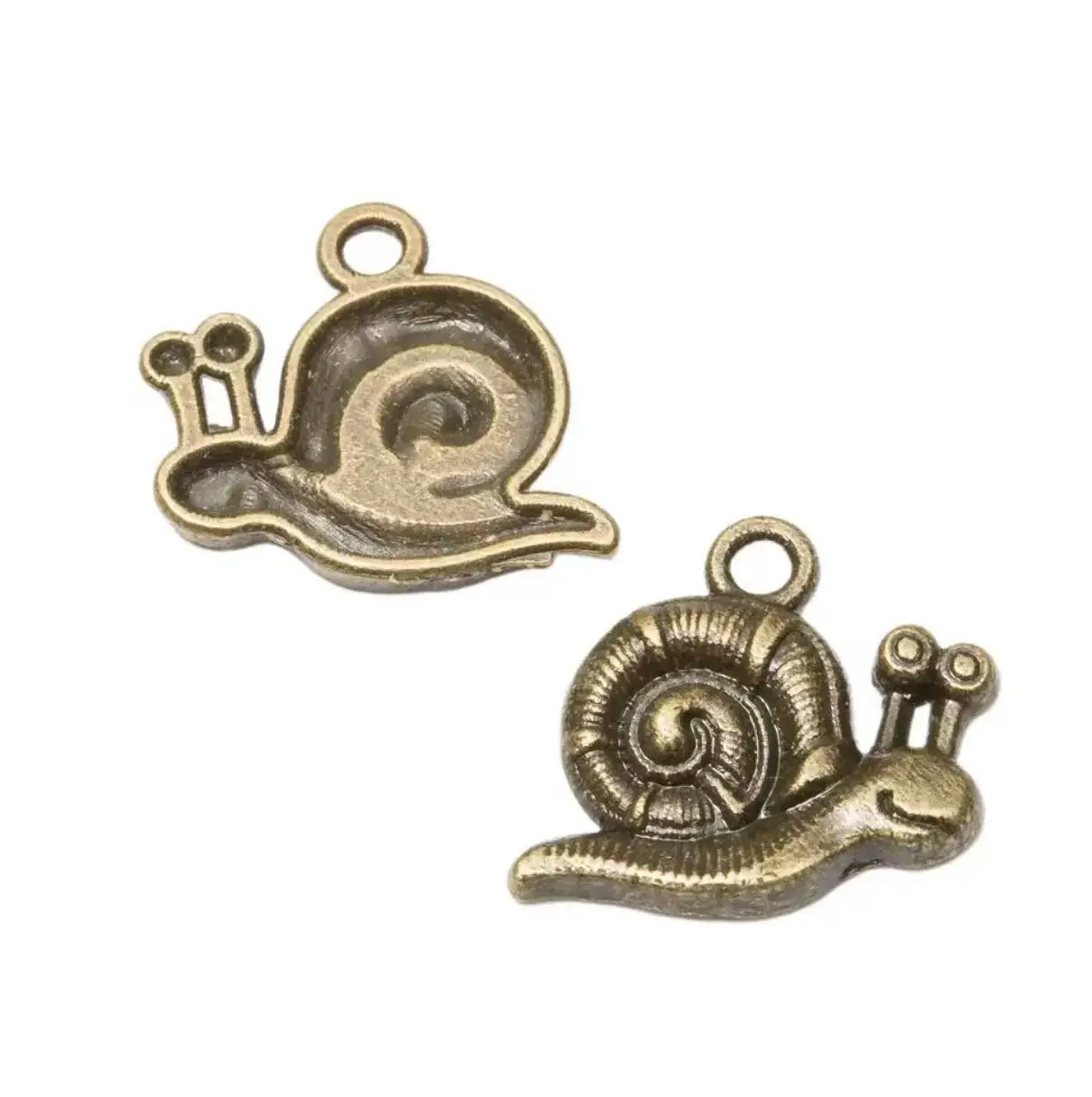 

15pcs 18*16mm Zinc alloy metal snail design pendants for handmade HW3123