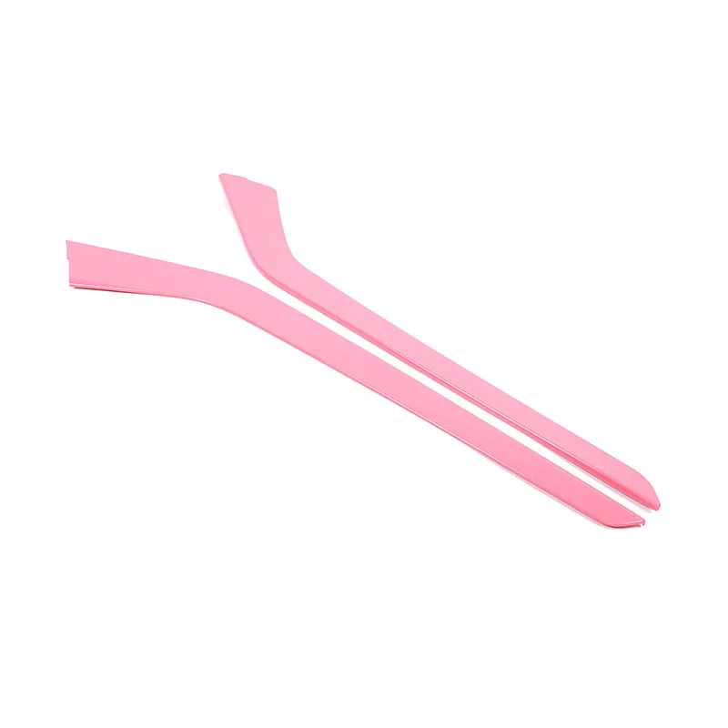 

For Tesla Model 3 Y 2017-2021 ABS Car Center Console side Inner door panel decorative strip Steering Wheel Cover Car Accessories