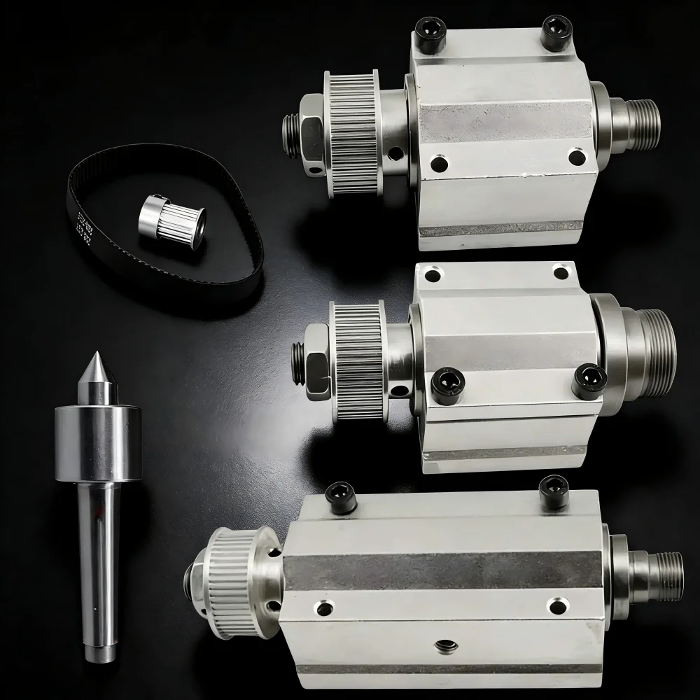 Spindle Assembly for Mini Wood Lathe Beads Machine 65/50 Three-jaw 80 Four-jaw Rotary Chuck Lathe Accessories