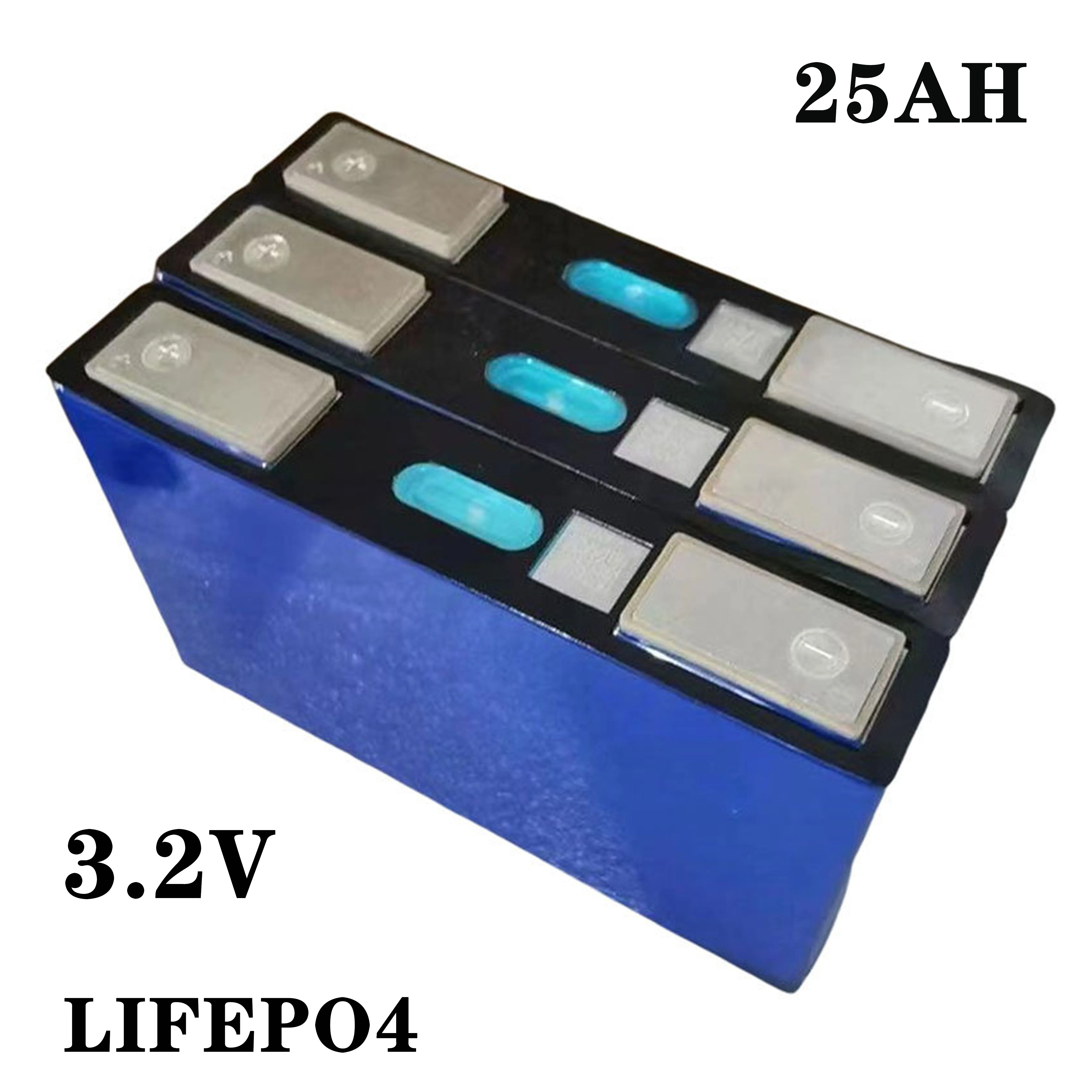 New 3.2V 25Ah LiFePO4 Batterij Cell 25ah Lithium-ijzerfosfaat Diepe Cycli Voor Diy 12V 24V 36V 48V Zonne-energie mobile power