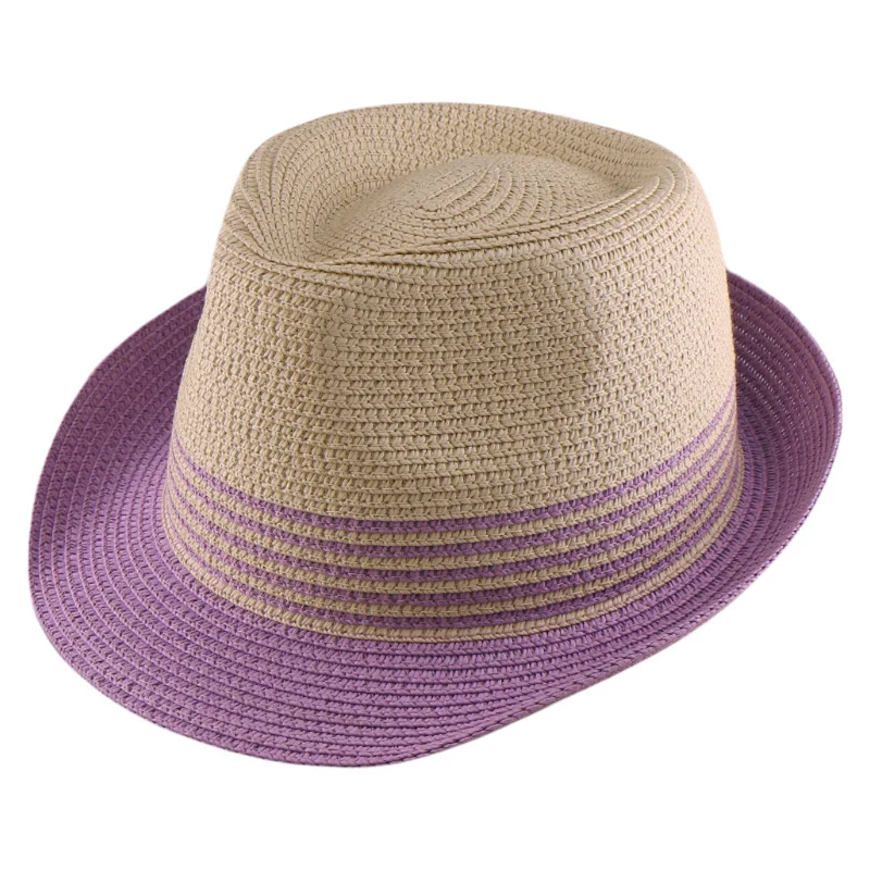 Adjustable Short-brimmed Colorful Sunshade Summer Straw Hat Small Top Hat Beach Hat In Stock
