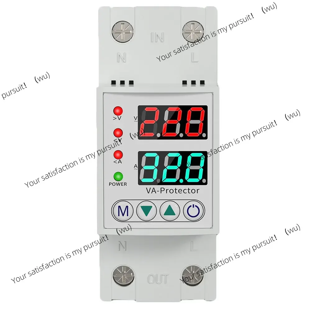 

Устройство защиты от перенапряжения, цифровой дисплей, бытовой автоматический выключатель, защита от короткого замыкания 220 В, аксессуары 40А/63А