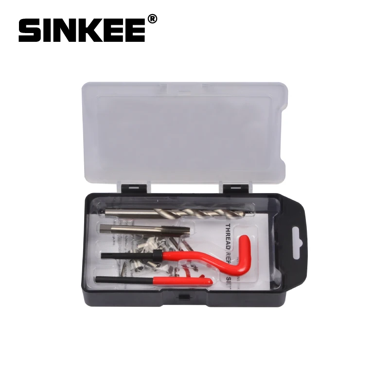 6 Kinds of Recoil Thread Inserts Installation Kit Repair Tool Drill Tap M7 M9 M12 M14 SK1051