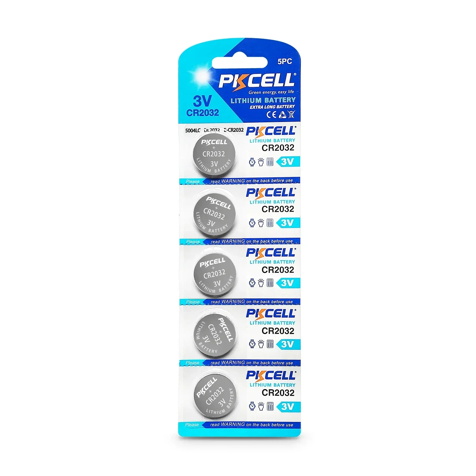 50Pcs PKCELL 2032 Battery Cr2032 Cr 2032 5004LC KL2032 SB-T15 3v Button Cell Coin Lithium Batteries for Watch Computer Toys