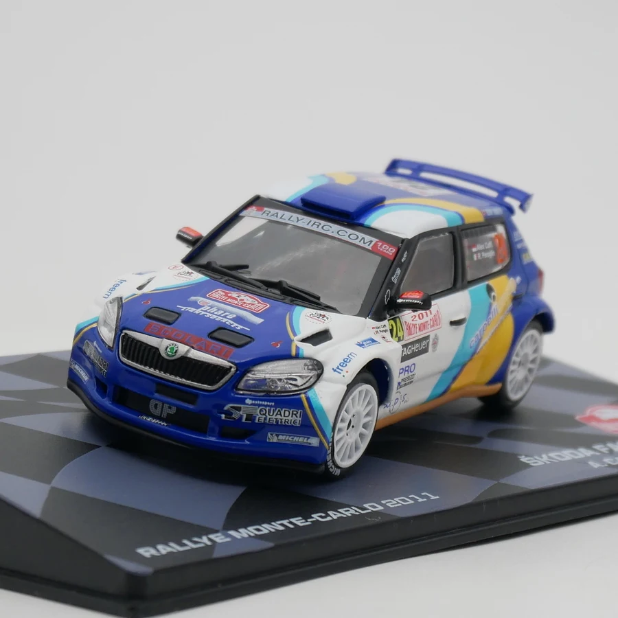 

Diecast Ixo 1:43 Scale Skoda Fabia S2000 WRC 2011 Skoda Alloy Car Model Collectible Toy Gift Souvenir Display Ornament