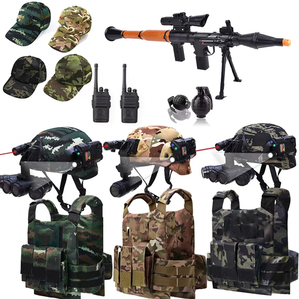 Детский тактический камуфляжный костюм, уличный полевой жилет спецназа